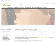 Tablet Screenshot of coatingshop.nl